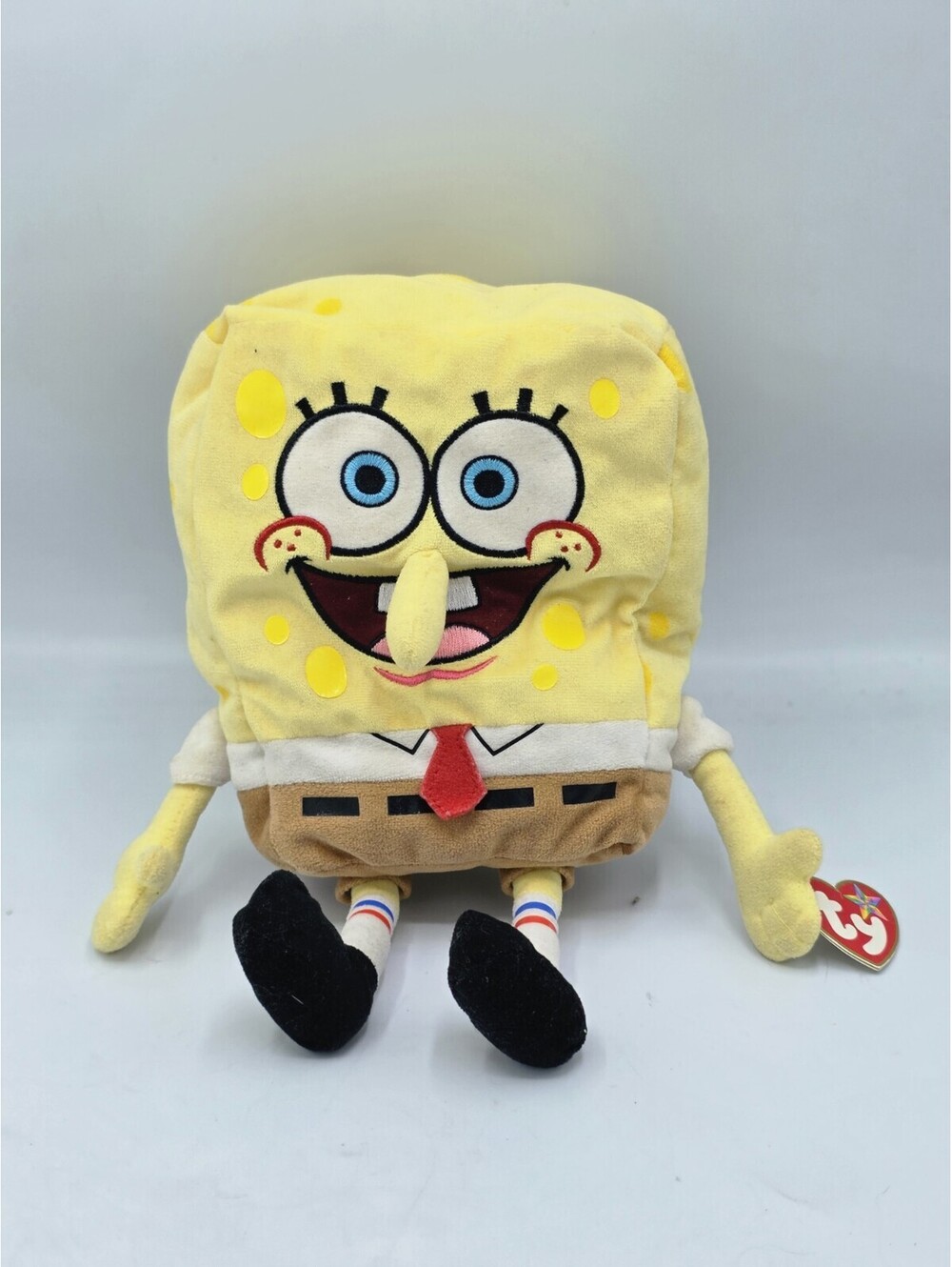 Ty Beanie Buddy - SPONGEBOB SQUAREPANTS (12 Inch) Medium Tags Plush Stuffed Toy